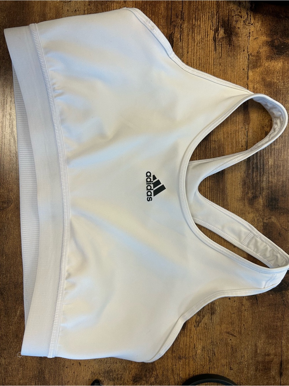adidas Women's White Sports Bra Top xL